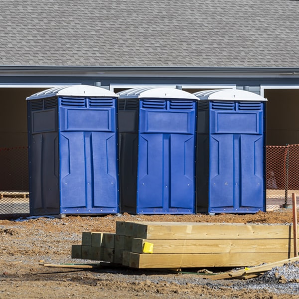 how can i report damages or issues with the portable toilets during my rental period in Landisville New Jersey